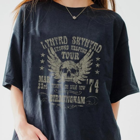 Vintage 1974 Lynyrd Skynyrd Rock band T-Shirt - Picture 1 of 1
